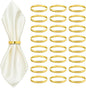 Gold Napkin Rings Bulk 100 Pack, Metal Napkin Rings by Unknown