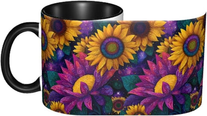 Sunflower Coffee Mug 11 Ounce Mugs Ceramic Tea Cup Drinking Water Cups | Novelty - Image 4