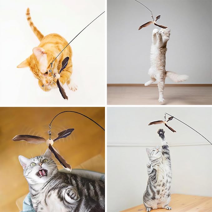 9PCS Cat Wand Toy with Suction Cup - Image 7
