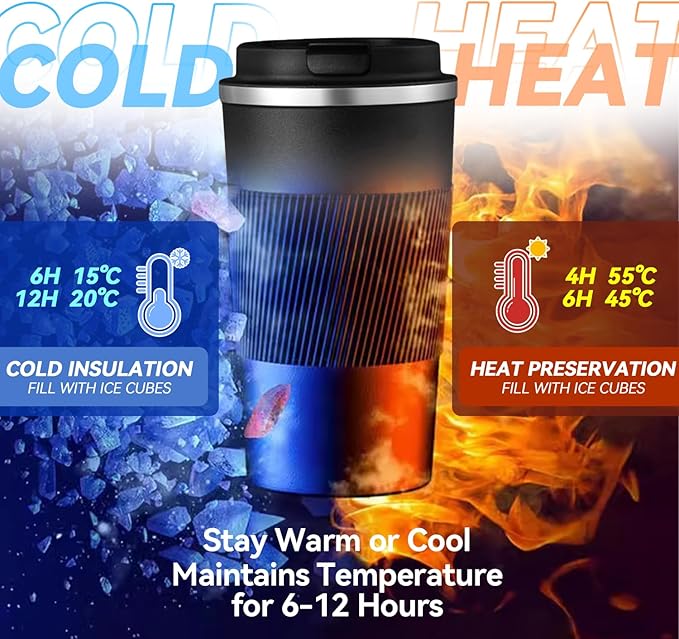 17OZ Travel Coffee Mug Insulated Coffee Cup - Image 6