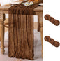 2 Pack Brown Cheesecloth Table Runner 10ft Neutral Gauze Centerpiece | by MLMC