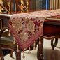 Luxury Vintage Design Table Runner 60 inches Long Embroidery Jacquard Fabric by LUFEIJIASHI
