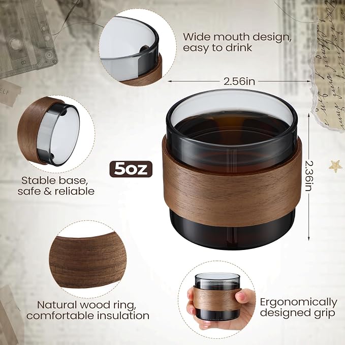 Reallnaive 16 Pieces 5 oz Espresso Cups - Image 2