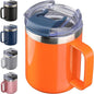 12oz Insulated Travel Coffee Mug by ALOUFEA
