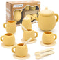 MCGMITT Toy Tea Set, Silicone Tea Party Set by MCGMITT