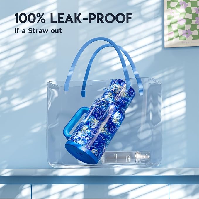 Meoky Tumbler with Handle and Straw - Image 3