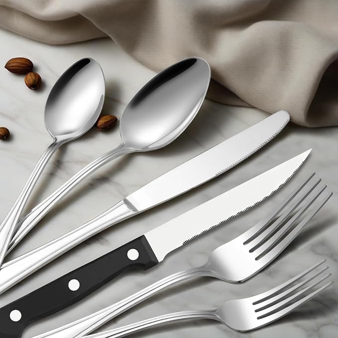 Hunycook 48-Piece Silverware Set - Image 3