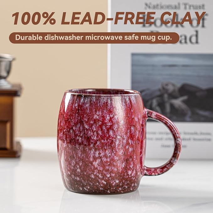 Sakura Nebula Ceramic Coffee Mug - 14 oz Unique Mug - Image 7