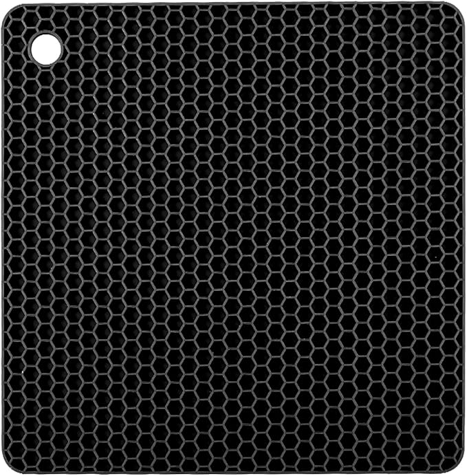 Silicone Non-Slip, Heat Resistant & Water-Trapping Trivet Mats by TENOC