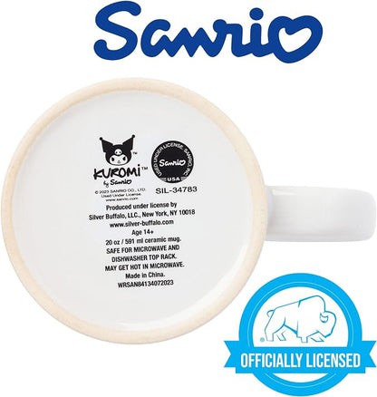 Silver Buffalo Sanrio Hello Kitty and Kuromi Poses, Ceramic Mug, 20oz | Hello - Image 4