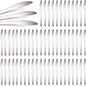 Therwen 64 Pieces Dinner Knives Set Stainless Steel Knife 8.43 Inches Silver by Therwen
