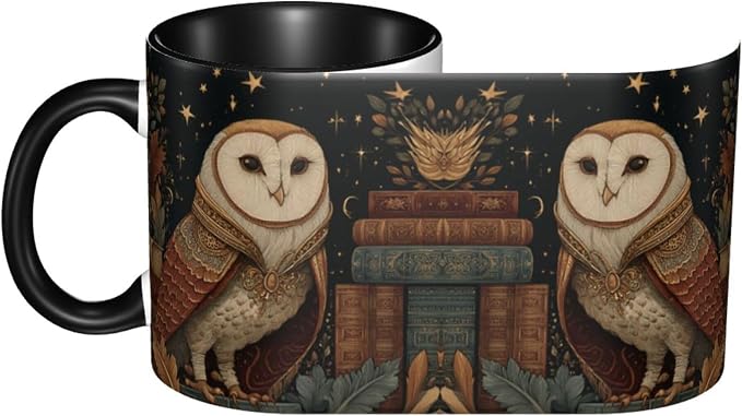 Yrebyou Owl Coffee Mug 11oz Ceramic Cup - Image 3