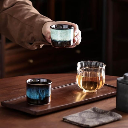 Japanese Tea Cups Set of 6, Ceramic Teacups, Chinese Tea Cups - Image 4