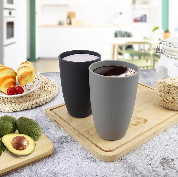 20 OZ Wheat Straw Cups Set of 6, Unbreakable Water Cup, Alternative to Plastic - Image 7