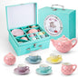 CHENP.HMC Tea Party Set for Little Girls, 13 Piece Sets Kids Tin Tea Party by CHENPH