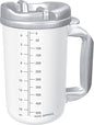 Drinking Mug, 20 oz. Clear Cup/Granite Lid Plastic Reusable, TM-20 by Ensure