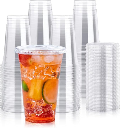 Lilymicky 60 Sets 24 oz Clear Plastic Cups by Lilymicky
