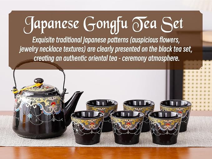 Japanese Tea Set for Adults, Japanese Teapot Set - Image 2