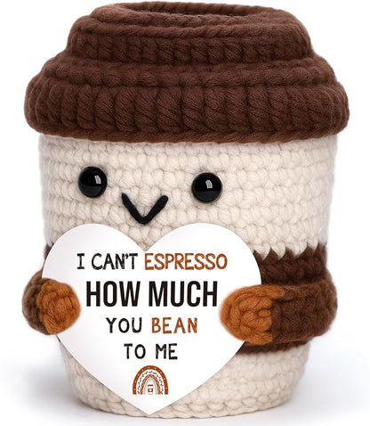 Crochet Coffee Cup Thank You Gift by OCCdesign