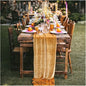 Gold Velvet Table Runner 10ft Extra Long Luxury 29x120 inch Soft Dinner Table by SoarDream