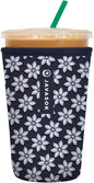 Sok It JavaSok Iced Coffee & Cold Soda Insulated Neoprene Cup Sleeve (Frost Yourself, Medium: 22-28oz)