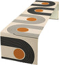 Abstract Mid Century Table Runner Sun Rainbow Geometric Arch Minimalisted by moderw
