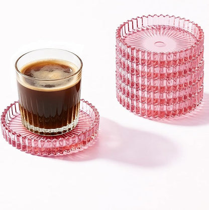 Coasters Set of 6 for Drinks, 3.8 Inch Large Coasters for Coffee Table by Unknown