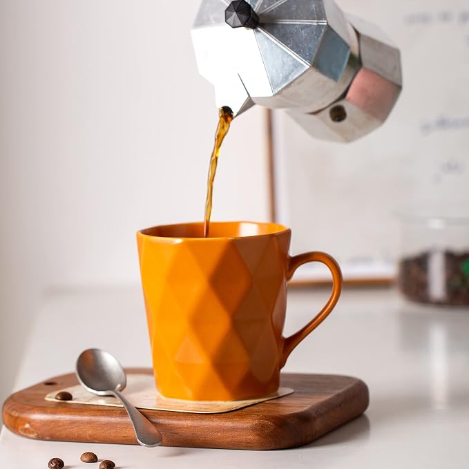11 Ounce Porcelain Mugs, Tea and Cocoa Mug Set - Image 4