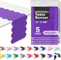 Purple Scallop Table Runner, Disposable Plastic, 5 Pack by Swanoo