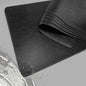 Classic Black Leather Effect Placemats Set of 6, Vinyl Faux Leather Table mats by Unknown