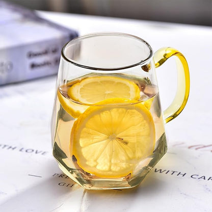 WRINGKIT Set of 4 Glass Espresso Cups, 10 Oz Clear Glass Tea Mugs - Image 8
