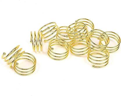 Napkin Holder Set of 12 Handmade Matal Dining Table Napkin Ring Classic - Image 4