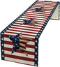 4th of July Table Runner, Patriotic Independence Day American Stars Stripes by JanJCurt