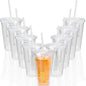 9 Set 16 oz Insulated Plastic Tumbler Double Wall Plastic Cup by Unknown