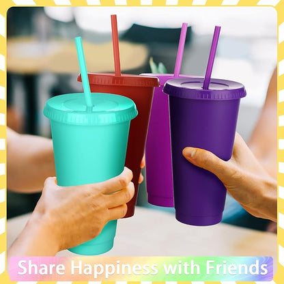 Honeydak 15 Pack Tumbler with Straw and Lid Bulk Cups - Image 5