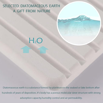 NiuYichee 2 PCS Water Absorbent diatomite Coasters, 9.5" x 5.5" Water Absorbing - Image 5