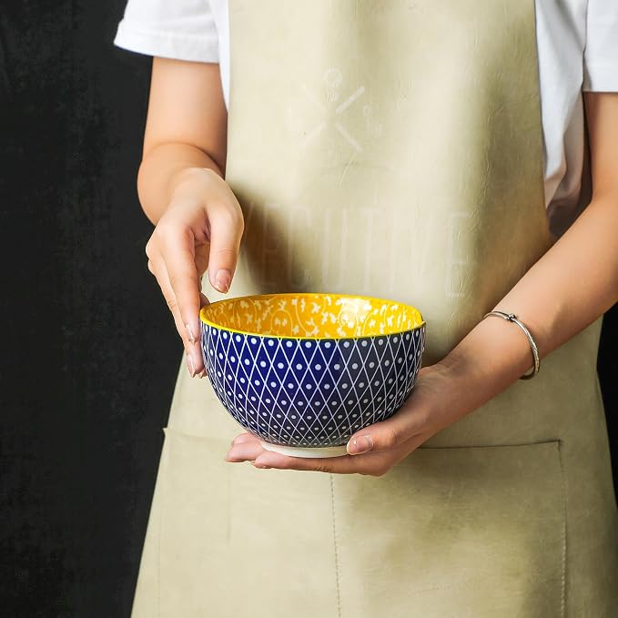 Selamica Ceramic Ramen Bowls Set, 15 OZ Noodle Bowls - Image 7