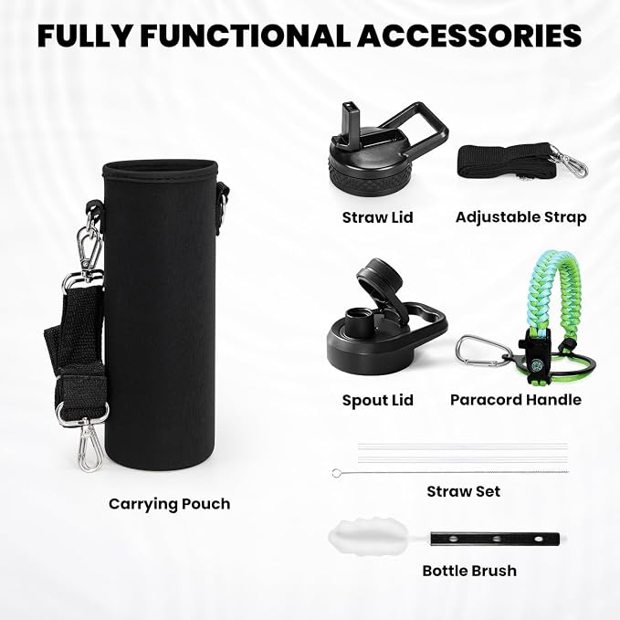 RAYMYLO Insulated Water Bottle 24 oz, Triple Wall Vacuum Stainless Steel | - Image 6