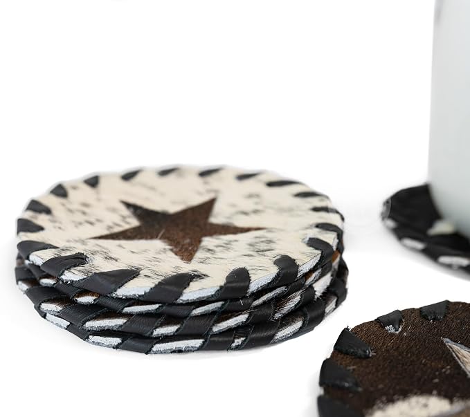 Natural Cowhide Coaster - Image 4
