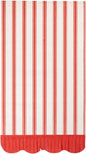 Red Striped Christmas Dinner Napkins, 4.25" x 7.75" Festive Holiday Table Décor by MyMindsEye