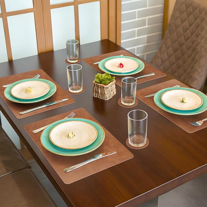 comfoyar Faux Leather Placemats - Image 5