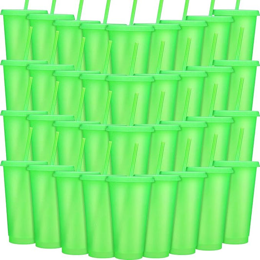 Honeydak 60 Pack Tumbler with Straw and Lid Bulk Cups by Honeydak