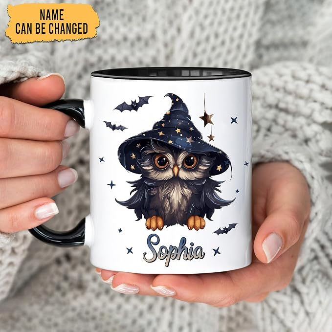 Hyturtle Personalized Halloween Owl Mug - Image 2