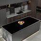 47.3''x23.6''(120cmx60cm) Extra Large Silicone Mat for Kitchen Counter, Heat Resistant Countertop Protector, Non-Slip Waterproof Kitchen Island Mat, Easy to Clean, Black