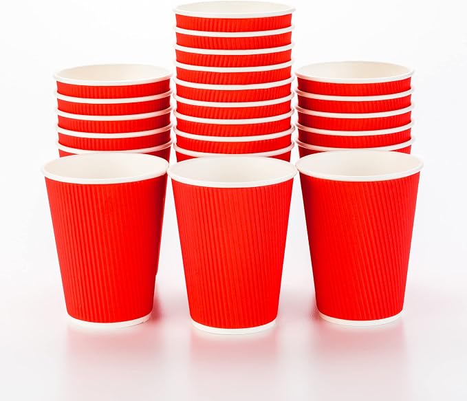 Restaurantware Coffee Cups 500 Pack of 12 oz Ripple Wall Insulated Coffee Cups by Restaurantware