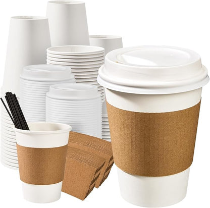RACETOP 12 oz Paper Coffee Cups by RACETOP