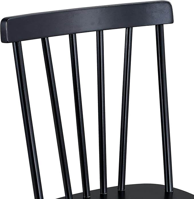 DUHOME Windsor Dining Chairs Set of 6,Farmhouse Style Spindle Back Wood Dining Room Chairs Wooden Kitchen Chair for Home Kitchen,Living Room,Bistro