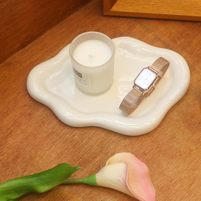 CCINPPY Ceramic Cloud Jewelry Tray Trinket Dish Key Bowl Nightstand Decor | by CCINPPYJEWELRYACCESSORIES