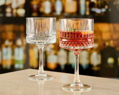 Pasabahce Premium Vintage Extra Large Coupe Glasses Set of 4 - Image 6