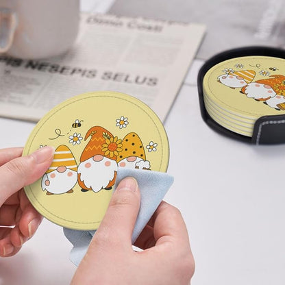 6 Pcs Leather Coasters for Drinks - Image 6
